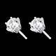 sell earrings white gold prong diamond carat