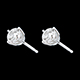 gifts women earrings white gold prong diamond carat