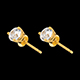 weddings boucles oreilles or jaune diamant griffes carats