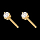 gifts woman boucles oreilles or jaune diamant griffes 25 carat