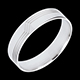 present white gold volte face ring