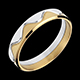 gift women yellow and white gold corona ring