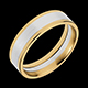 gift women white and yellow gold dandy ring