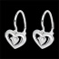 gifts women White Gold and Diamond My Love Earrings