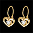 present Yellow Gold and Diamond My Love Earrings
