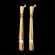 gifts women yellow gold and diamond cleopatra earrings