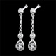 women white gold and diamond josephine earrings