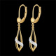 women boucles oreilles poesie deux ors diamants