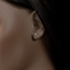 gold jewelry White Gold and Diamond Enchanted Heart Earrings
