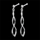 women white gold and diamond spectacle earrings