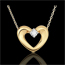 gift Yellow Gold and Diamond Enchanted Heart Necklace