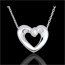 wedding White Gold and Diamond Enchanted Heart Necklace