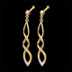 wedding yellow gold and diamond spectacle earrings
