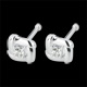 jewelry white gold nest stud earrings