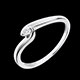 wedding white gold eclosion solitaire ring