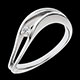 buy white gold onde de nuit solitaire