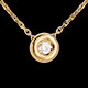 gift women chalice necklace yellow gold