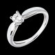 sell on line solitaire tapered ring white gold 25 carat