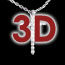 present Paved cross pendant white gold - 17 diamonds