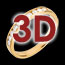 sell on line Wedding ring yellow gold semi-paved channel setting  - 0.3 carat - 10 diamonds