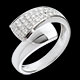 gold jewelry hemisphere ring white gold paved 26 carat 34diamon