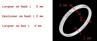 sell Wedding ring white gold paved-channel setting - 13 diamonds