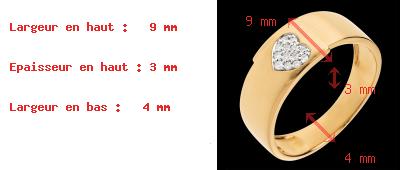 gift woman Diamond yellow gold paved heart ring - 13diamonds