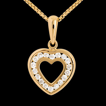 Yellow Gold and Diamond Pendant